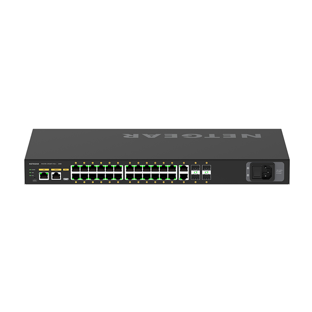 NETGEAR GSM4230P Managed L2/L3 Gigabit Ethernet (10/100/1000) Power over Ethernet (PoE) 1U Black - Image 4