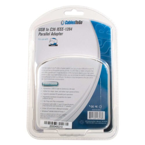 C2G 1.8m USB 1284 parallel cable Beige - Image 2