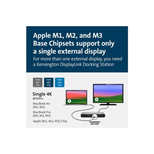Kensington SD5760T Thunderbolt 4 Dual 4K Docking Station with 96W Power Delivery - Image 9