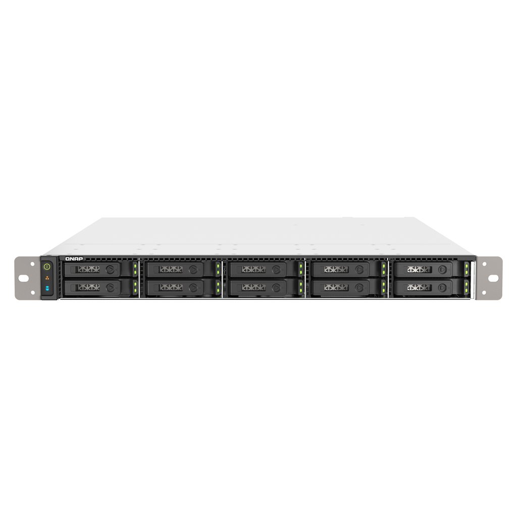 QNAP TS-h1090FU NAS Rack (1U) EPYC 7302P 128 GB DDR4 0 TB QuTS hero Black, Grey