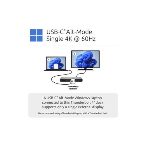 Kensington SD5760T Thunderbolt 4 Dual 4K Docking Station with 96W Power Delivery - Image 10