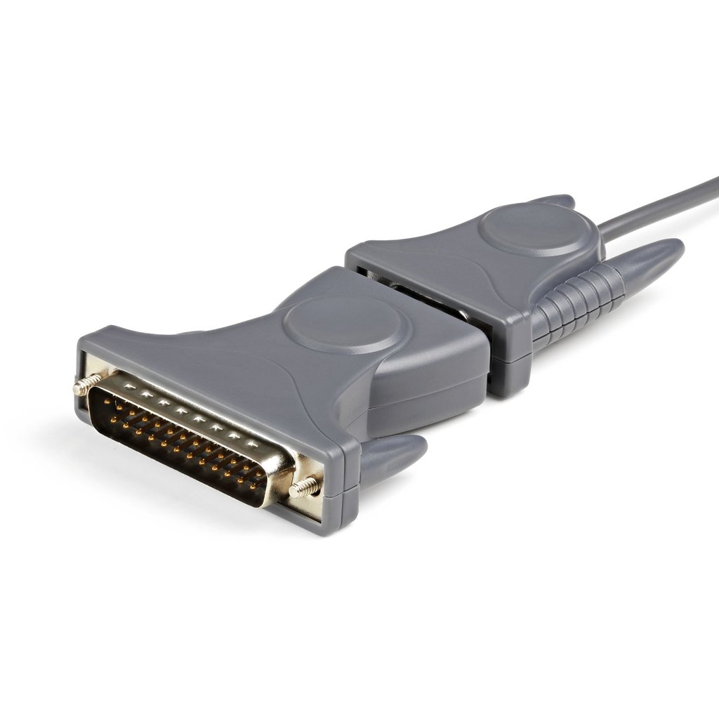 StarTech.com 3ft (91cm) 1-Port USB to Serial Cable, DB9/DB25 RS232 to USB Converter, Prolific, USB to Serial Adapter - Image 5