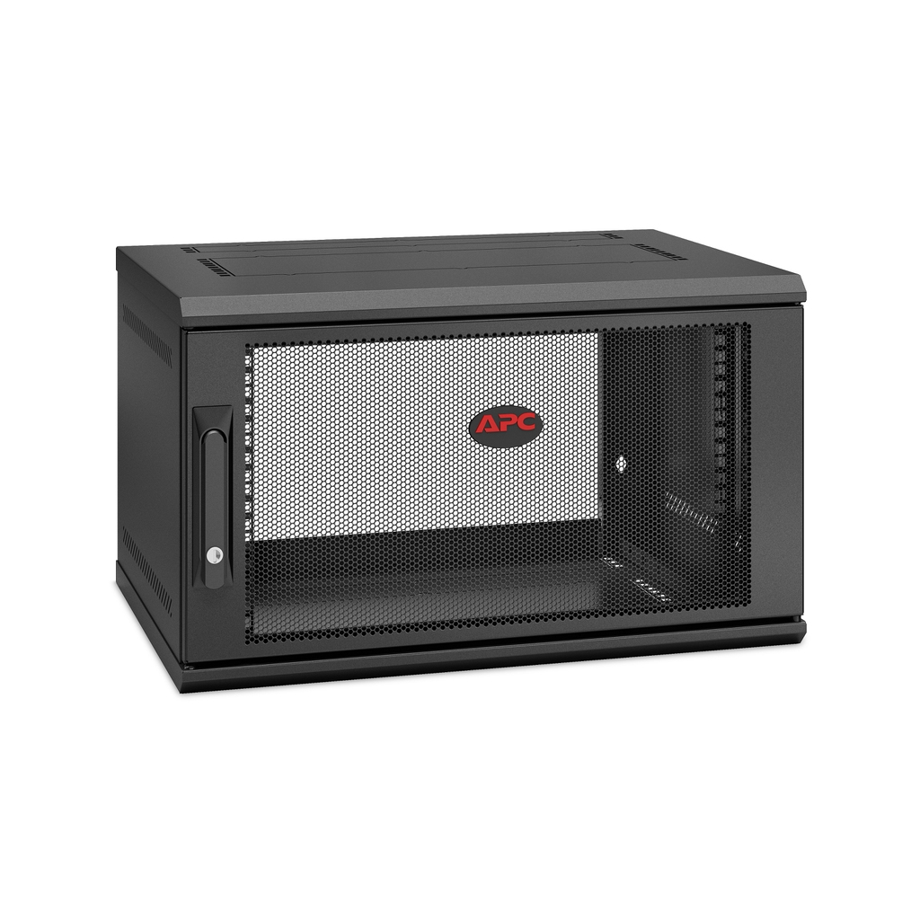 APC NetShelter WX AR106SH4, 6U, 19inch patch cabinet, Wall mounting, Pre-assembled, 400mm deep - Image 2