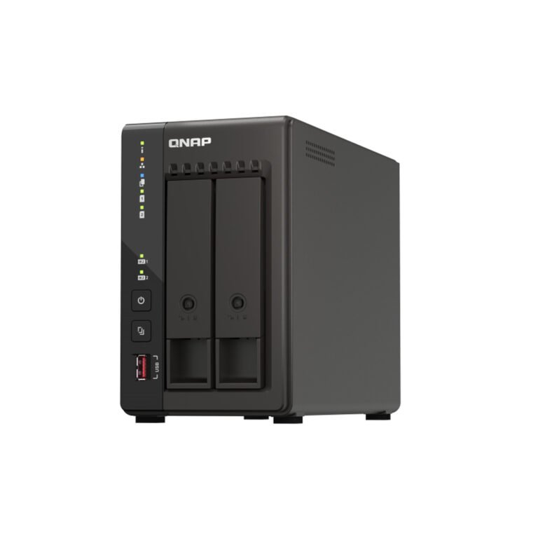 QNAP TS-253E NAS Tower Intel® Celeron® J6412 8 GB 8 TB HDD QNAP QTS Black