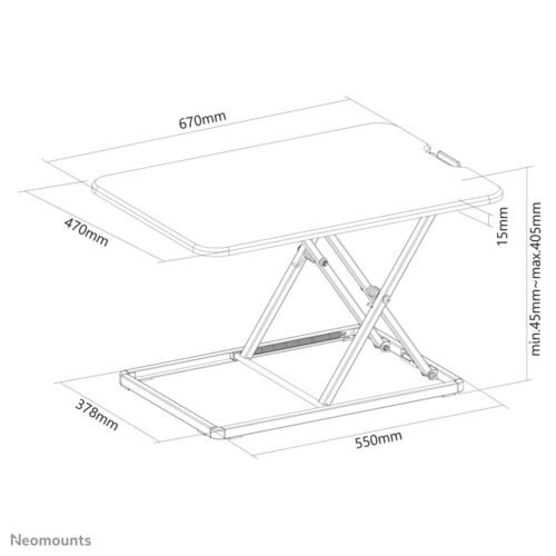 Neomounts NS-WS050BLACK Sit-stand workstation - Image 19