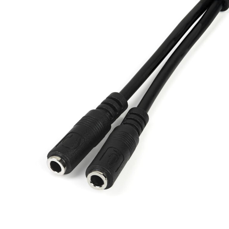 StarTech.com Headset adapter for headsets with separate headphone / microphone plugs - 3.5mm 4 position to 2x 3 position 3.5mm
