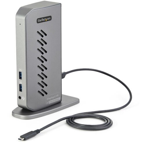 StarTech.com USB-C USB-A Dock - Hybrid Universal USB 3.0 Docking Station for USB-C or USB-A Laptop - Dual Monitor 4K 60Hz HDMI/ - Image 4