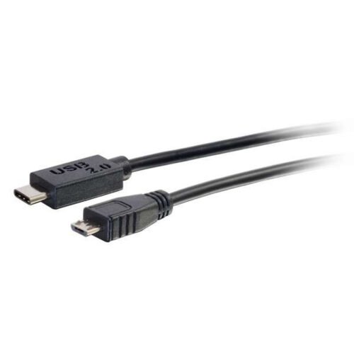 C2G 1m USB 2.0 USB Type C to USB Micro B Cable M/M - USB C Cable Black - Image 3