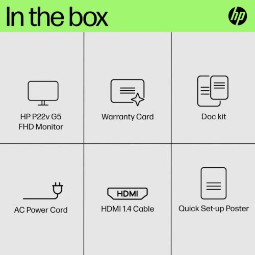 HP P22v G5 FHD Monitor - Image 5