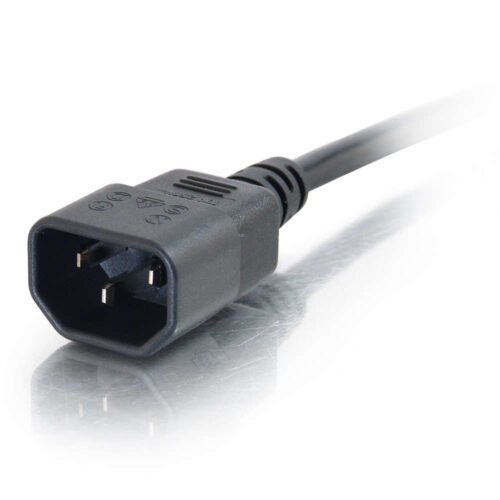 C2G 0.5m 18 AWG Computer Power Extension Cord (IEC320C13 to IEC320C14) - Image 2