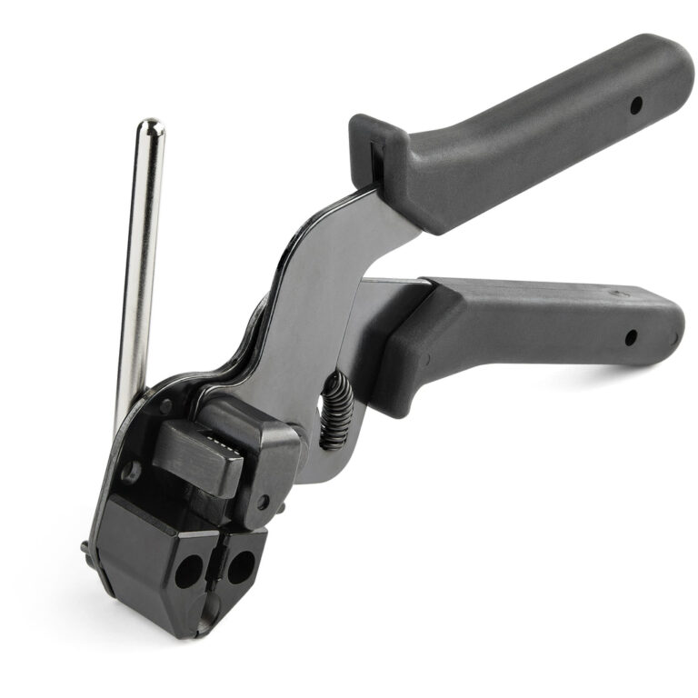 StarTech.com Metal Cable Tie Tool - Metal Zip Tie Tightener Tool - Stainless Steel Cable Tie Installation Gun - Tensioning & Cu