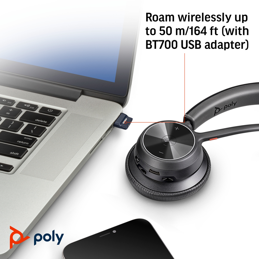 POLY Voyager 4310 Microsoft Teams Certified USB-C Headset +BT700 dongle - Image 5