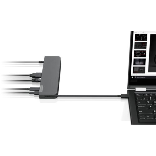 Lenovo 40AU0065UK laptop dock/port replicator Wired USB 3.2 Gen 1 (3.1 Gen 1) Type-C Black - Image 5