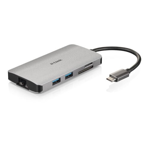 D-Link 8-in-1 USB-C Hub with HDMI/Ethernet/Card Reader/Power Delivery - Image 2