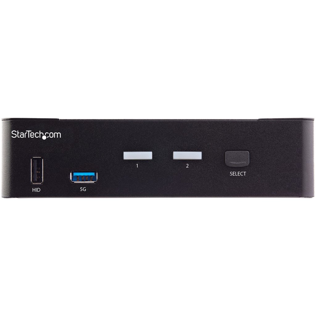 StarTech.com 2 Port HDMI KVM Switch - Single Monitor 4K 60Hz Ultra HD HDR - Desktop HDMI 2.0 KVM Switch with 2 Port USB 3.0 Hub - Image 6