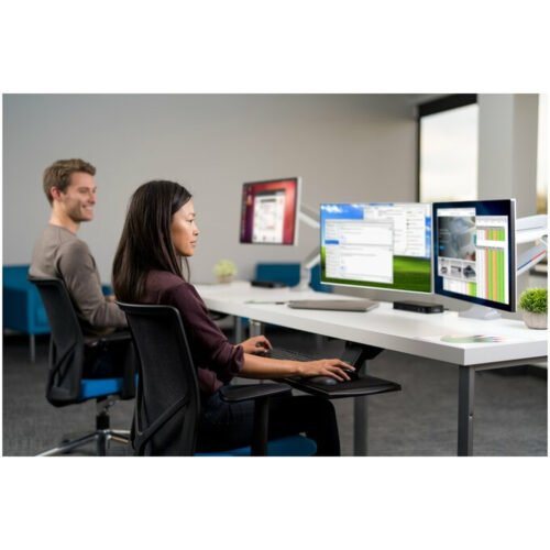 Kensington One-Touch Height Adjustable Dual Monitor Arm - Image 5