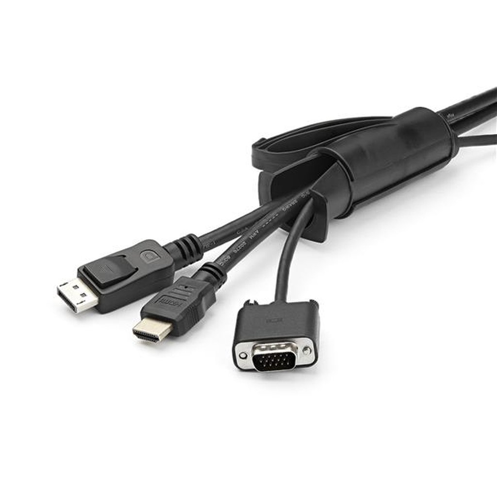 StarTech.com 2.5 m (8.2 ft.) Cable-Management Sleeve - Spiral - 45 mm (1.8 in.) Diameter - Image 3