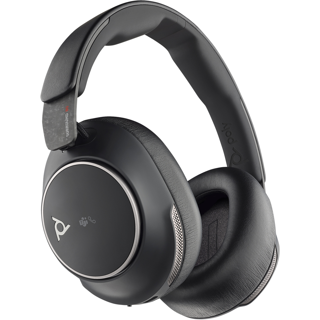 POLY Voyager Surround 80 UC Microsoft Teams Certified USB-C Headset +USB-C/A Adapter - Image 2