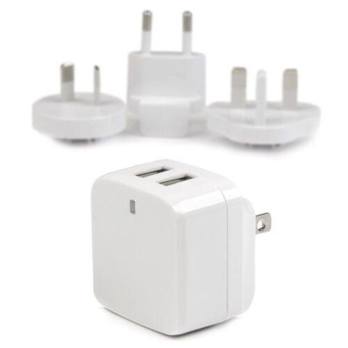 StarTech.com Dual-port USB wall charger - international travel - 17W/3.4A - white - Image 3