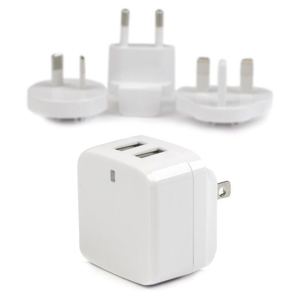 StarTech.com Dual-port USB wall charger - international travel - 17W/3.4A - white - Image 3