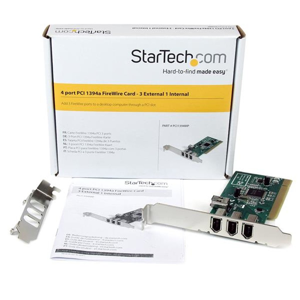 StarTech.com 4 port PCI 1394a FireWire Adapter Card - 3 External 1 Internal - Image 5