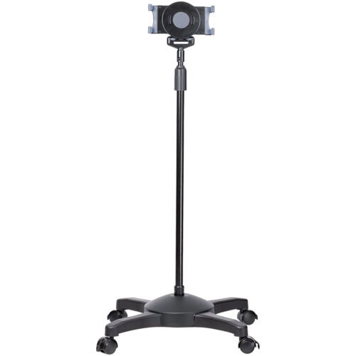 StarTech.com Mobile Tablet Stand with Lockable Wheels - Height Adjustable Cart - Universal Rolling Floor Stand for Tablets from