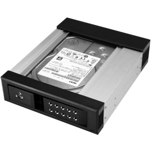 StarTech.com 5.25 to 3.5 Hard Drive Hot Swap Bay - For 3.5" SATA/SAS Drives - Trayless - Aluminum - Image 8