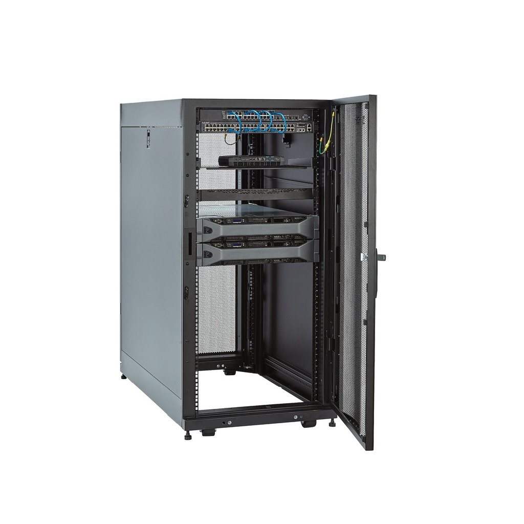 StarTech.com 4-Post 25U Server Rack Cabinet, Lockable 19" Data Rack Cabinet for Computer / AV / IT Equipment, Office / Home Net - Image 8