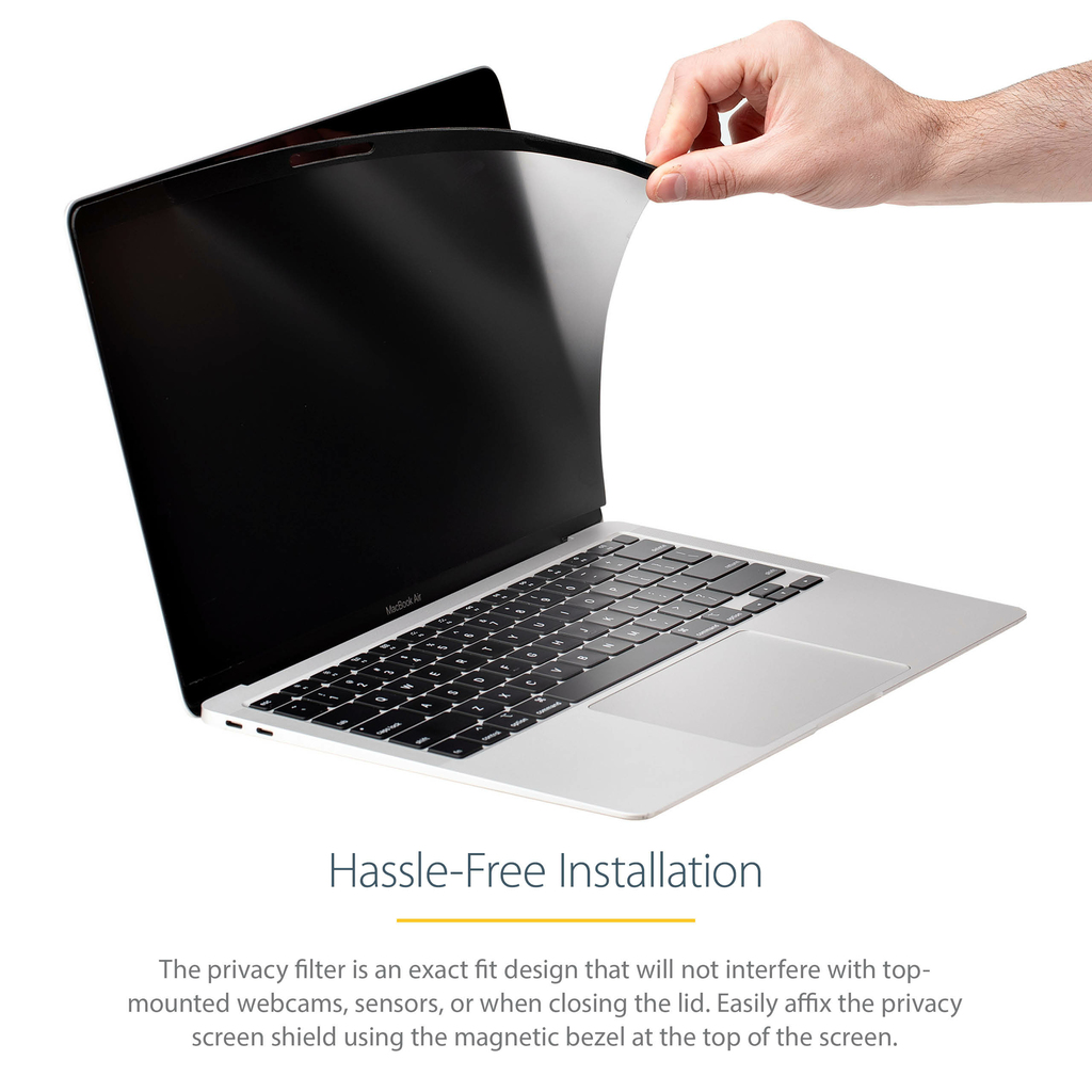 StarTech.com Laptop Privacy Screen for 13 inch MacBook Pro & MacBook Air - Magnetic Removable Security Filter - Blue Light Redu - Image 5
