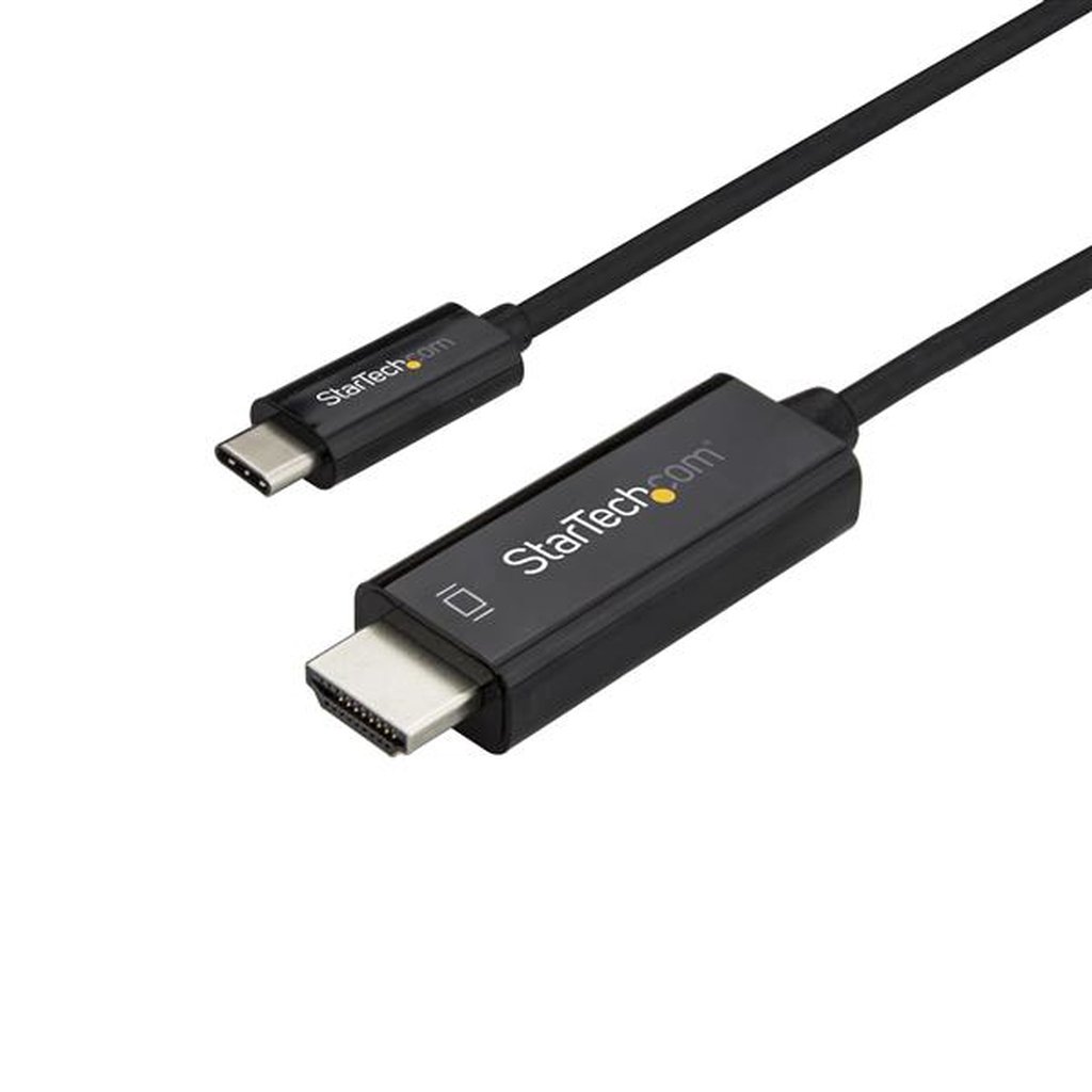 StarTech.com 6ft (2m) USB C to HDMI Cable - 4K 60Hz USB Type C to HDMI 2.0 Video Adapter Cable - Thunderbolt 3 Compatible - Lap