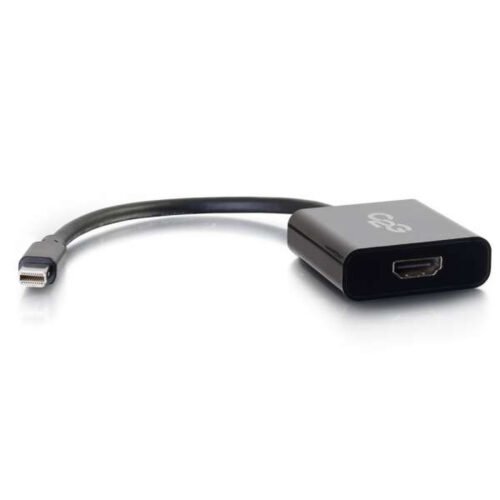 C2G Mini DisplayPort to HDMI Active Adapter Converter 4K UHD - Black - Image 2