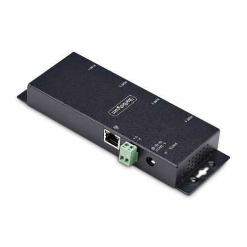StarTech.com 4-Port Serial to Ethernet Adapter, IP Serial Device Server For Remote RS232 Devices, Wall/DIN Rail Mountable, Meta - Image 5