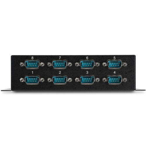StarTech.com 8 Port USB to DB9 RS232 Serial Adapter Hub – Industrial DIN Rail and Wall Mountable - Image 3
