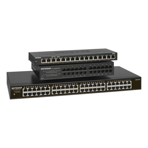 NETGEAR GS348 Unmanaged Gigabit Ethernet (10/100/1000) 1U Black - Image 4