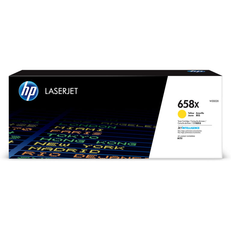 HP 658X High Yield Yellow Original LaserJet Toner Cartridge