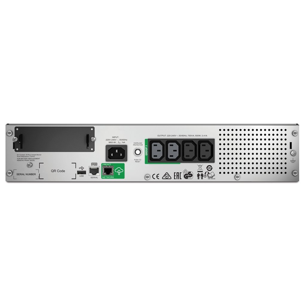 APC Smart-UPS SMT750RMI2UC - 4x C13, USB, Rackmount 2U, SmartConnect, 750VA - Image 2
