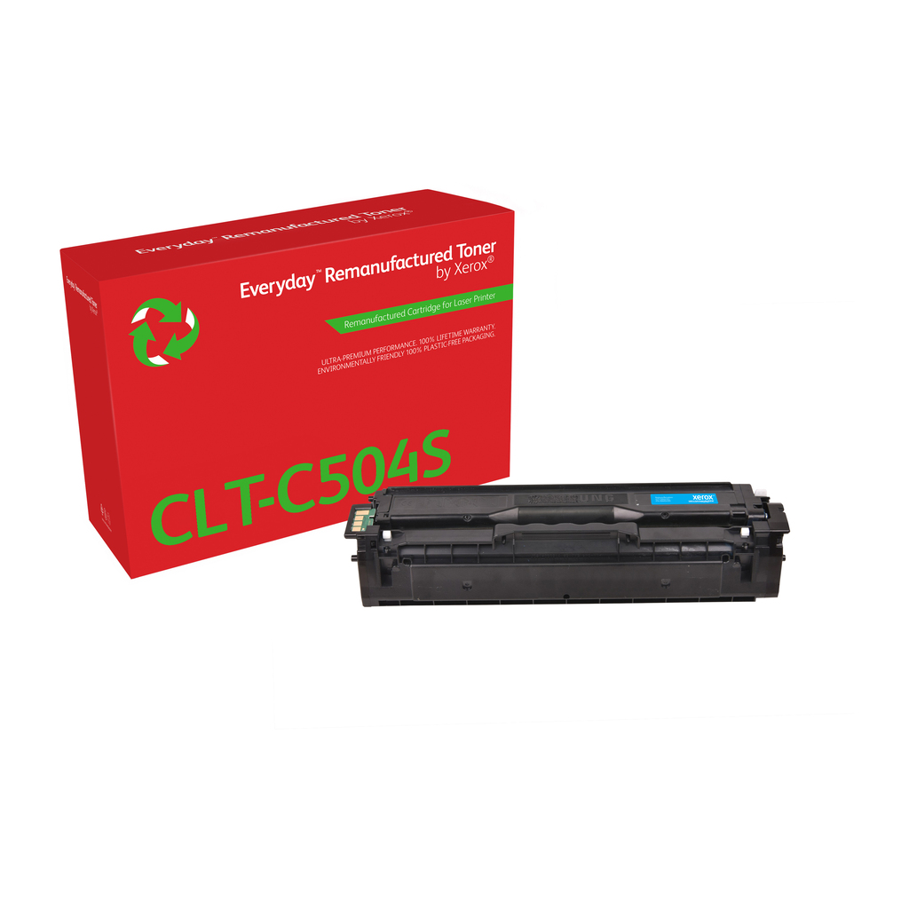 Everyday™ Cyan Remanufactured Toner by Xerox compatible with Samsung CLT-C504S, Standard capacity