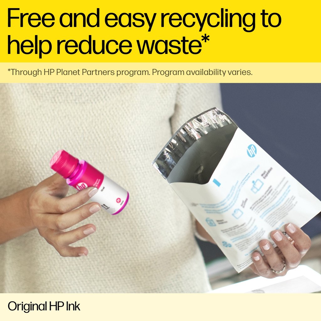 HP 31 70-ml Yellow Original Ink Bottle - Image 4