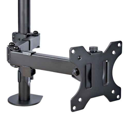 StarTech.com Monitor Arm with VESA Laptop Tray, For a Laptop (4.5kg/9.9lb) and a Single Display up to 32" (8kg/17.6lb), Black, - Image 13
