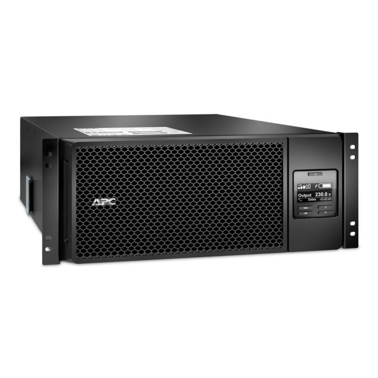 APC Smart-UPS On-Line SRT6KRMXLI - 6kW/VA, 6x C13 + 4x C19 + hardwire 1 phase output, rack mountable, Embedded NMC