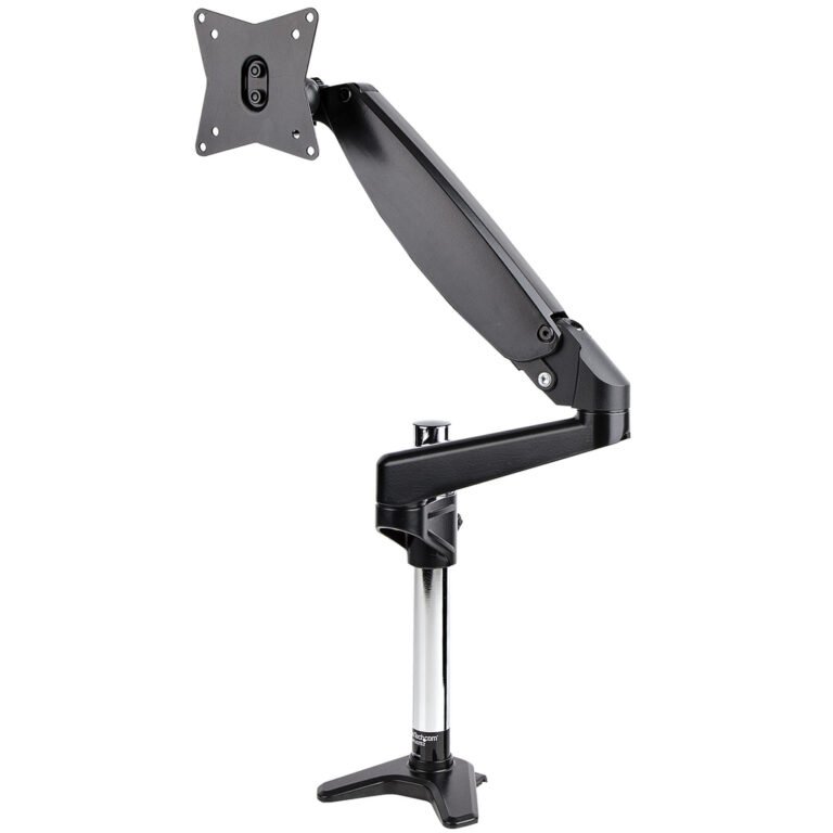 StarTech.com Desk Mount Monitor Arm for Single VESA Display up to 32" or 49" Ultrawide 8kg/17.6lb - Full Motion Articulating &