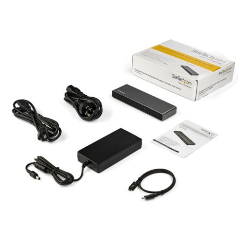StarTech.com Thunderbolt 3 Dock - Dual 4K 60Hz Monitor TB3 Laptop Docking Station with DisplayPort, HDMI & 1080p VGA - 85W Powe - Image 3