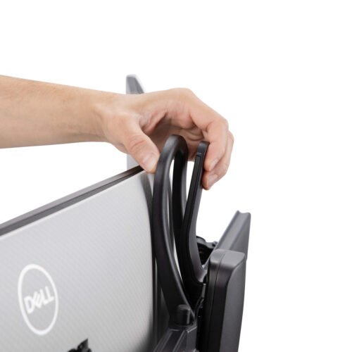 StarTech.com Crossbar Dual Monitor Desk Stand For Double 27-inch Screens, VESA Mount 75x75/100x100, Toolless Height Adjustment, - Image 15