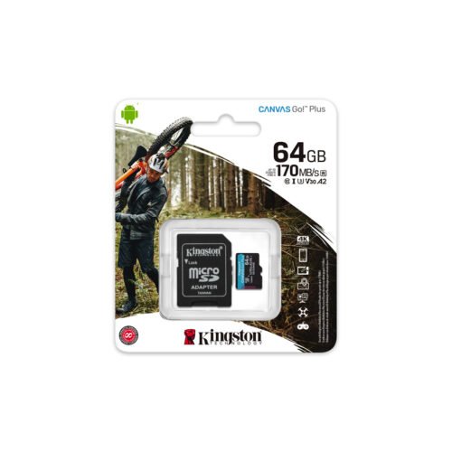 Kingston Technology Canvas Go! Plus 64GB microSDXC Canvas Go Plus 170R A2 U3 V30 Card + ADP - Image 5