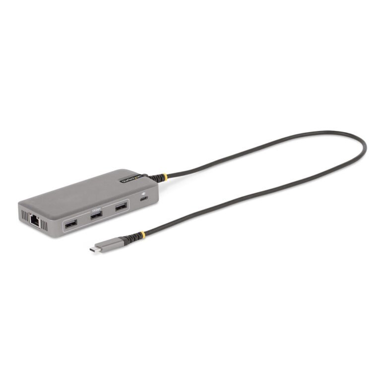 StarTech.com USB-C Triple Monitor Multiport Adapter, Dual 4K 60Hz + 4K 30Hz HDMI & DisplayPort, 3-Port USB 10Gbps Hub, 100W PD