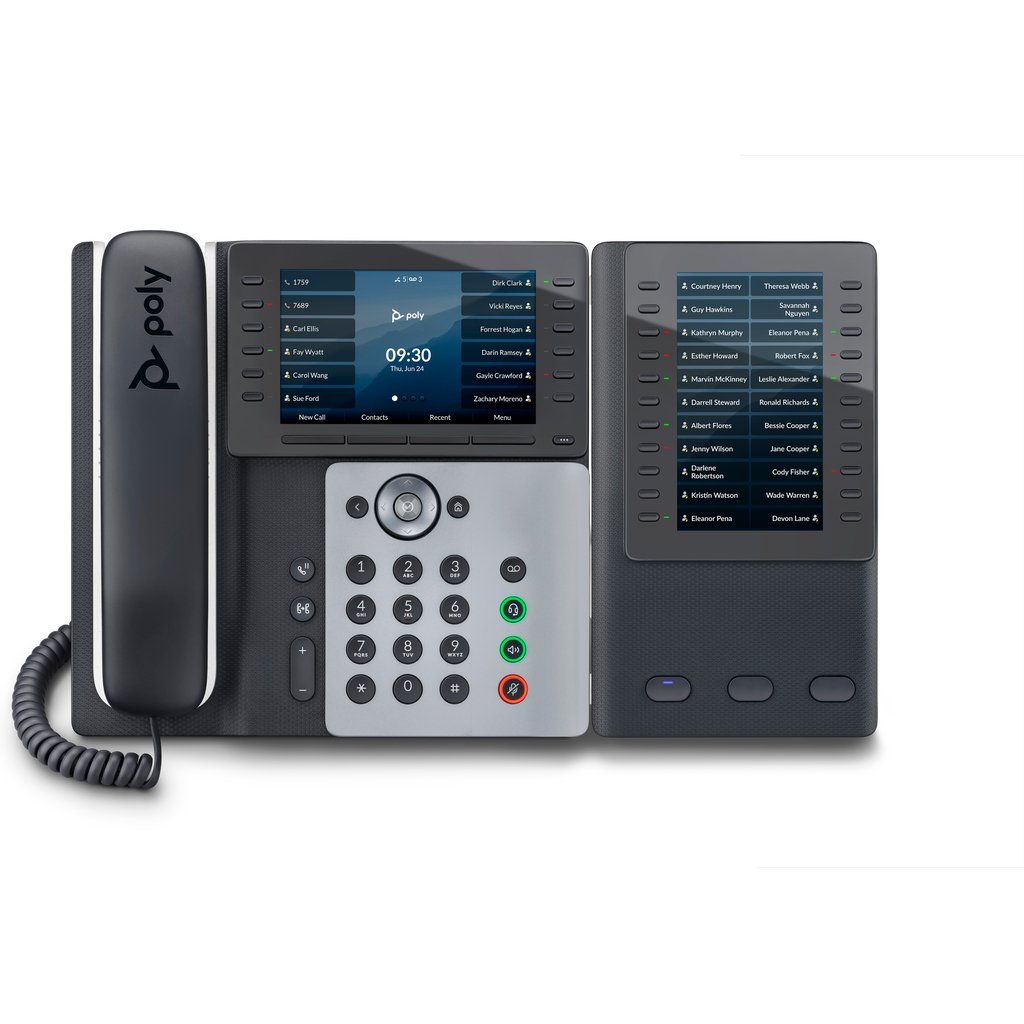 POLY Edge E550 IP Phone and PoE-enabled