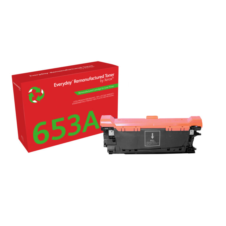 Everyday ™ Yellow Remanufactured Toner by Xerox compatible with HP 653A (CF322A), Standard capacity