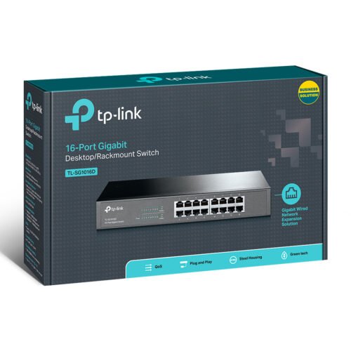 TP-Link TL-SG1016D network switch Unmanaged L2 Gigabit Ethernet (10/100/1000) Black - Image 2
