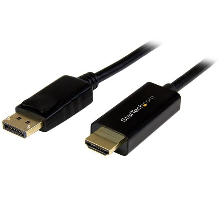 StarTech.com 10ft (3m) DisplayPort to HDMI Cable - 4K 30Hz - DisplayPort to HDMI Adapter Cable - DP 1.2 to HDMI Monitor Cable C