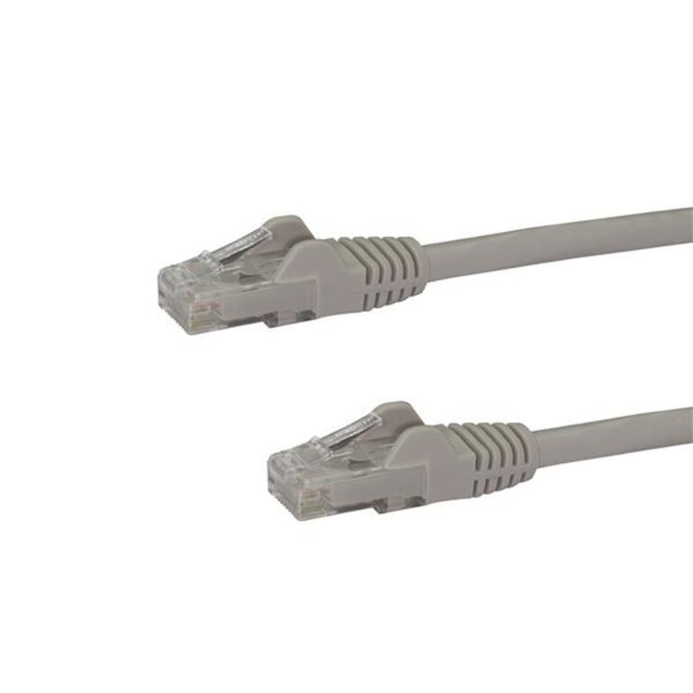 StarTech.com 10m CAT6 Ethernet Cable - Grey CAT 6 Gigabit Ethernet Wire -650MHz 100W PoE RJ45 UTP Network/Patch Cord Snagless w